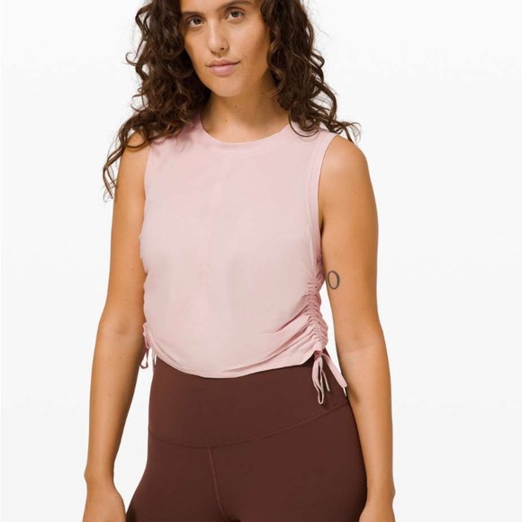 lululemon athletica Tops - ✨ Lululemon Cinch it Up Tank Top Misty Pink size 8 estimated